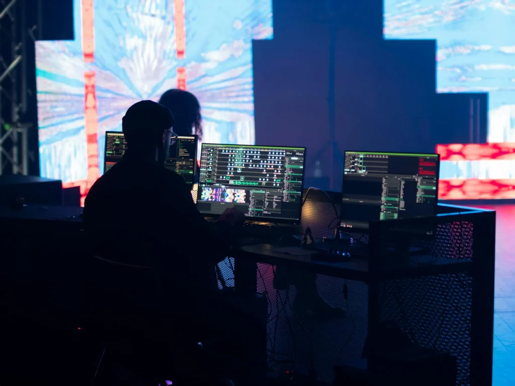 videotron panggung sebagai elemen visual utama event